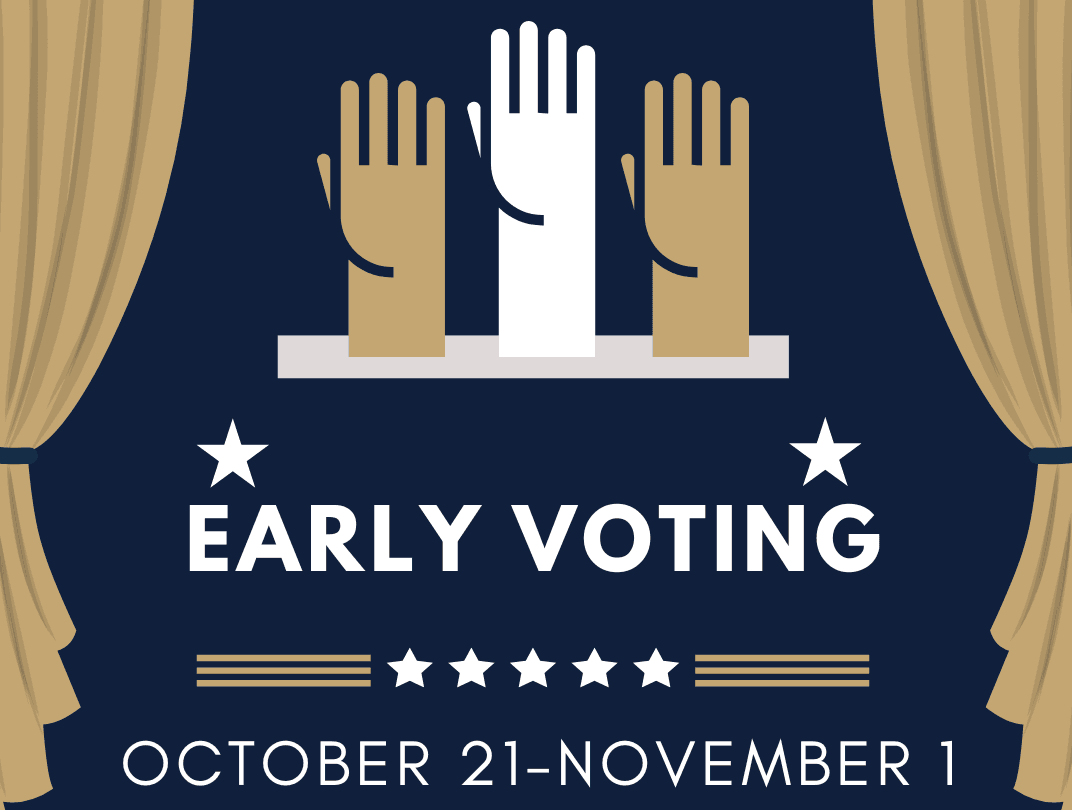 blue illustrative general election day instagram post